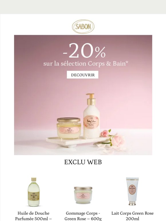 -20% sur les produits Corps et bain 🛁