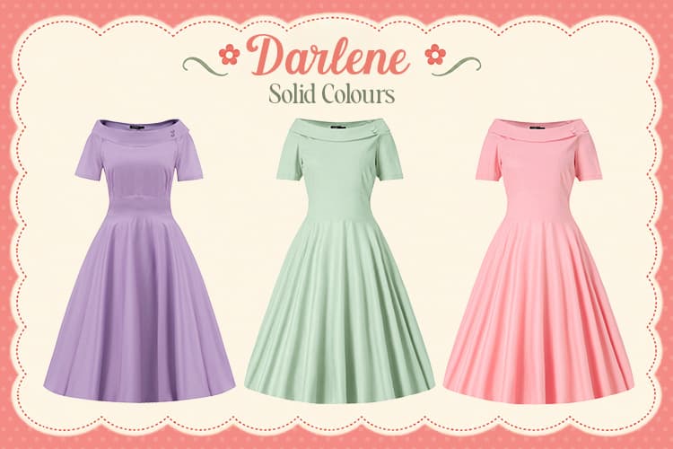Darlene roll collar dresses ice cream summer palette