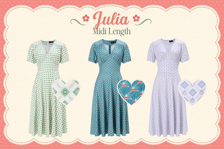 Julia 40s Midi Dresses