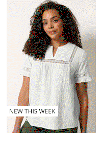 M&Co Ivory White Embroidered Cotton Ruffle Top
