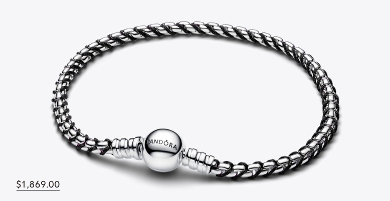 Black Cord Box Chain Bracelet