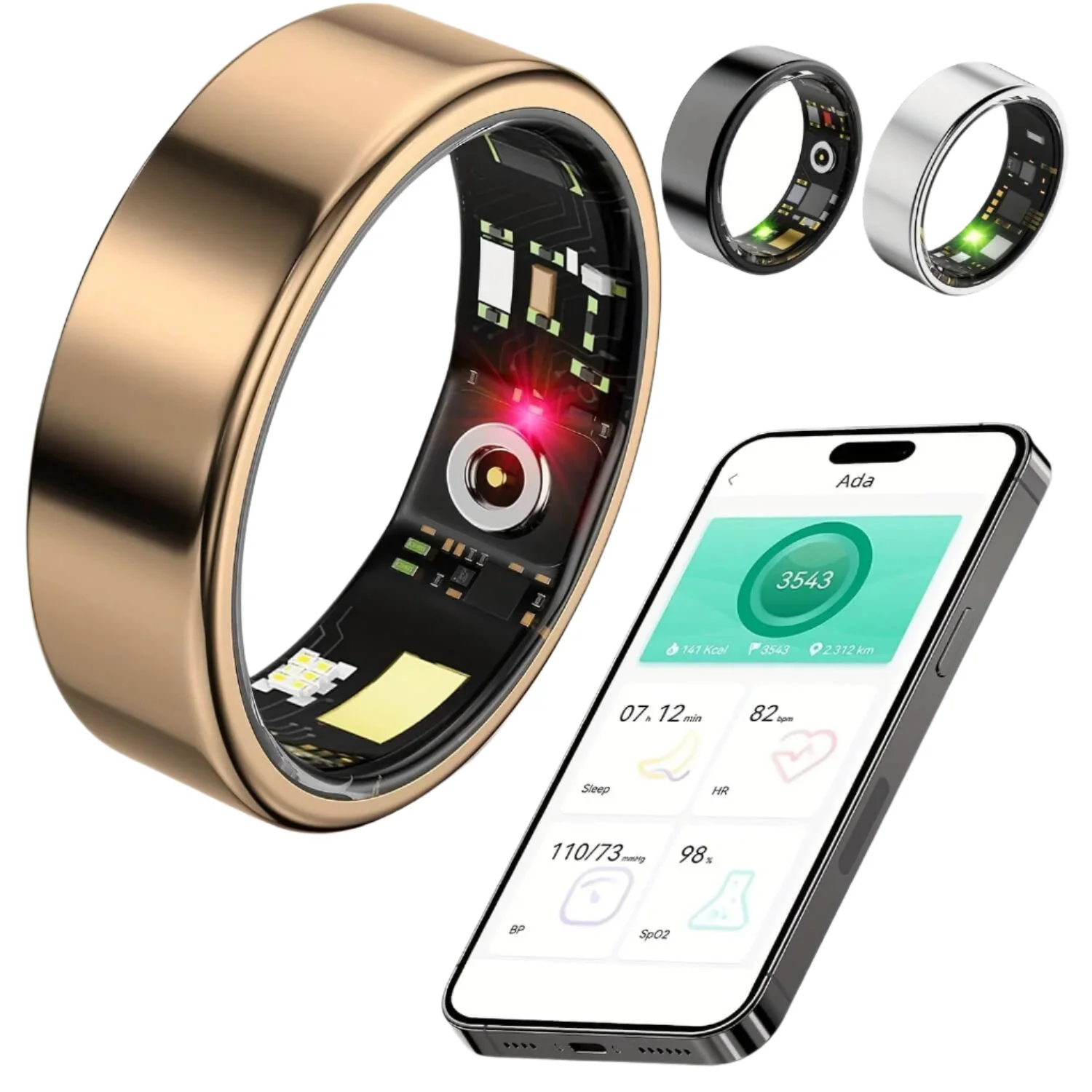 Fitness Tracker Smart Ring