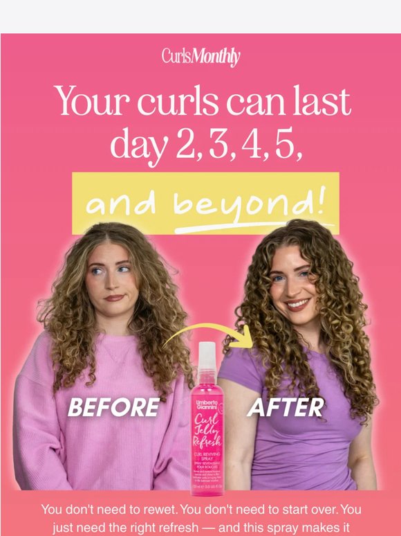 Your day 2 curls don't have to look like that 😅