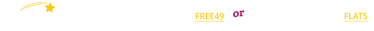 Free Shipping! - Use code FREE49 or FLAT5
