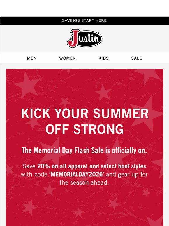 This Weekend Only: Memorial Day Flash Savings