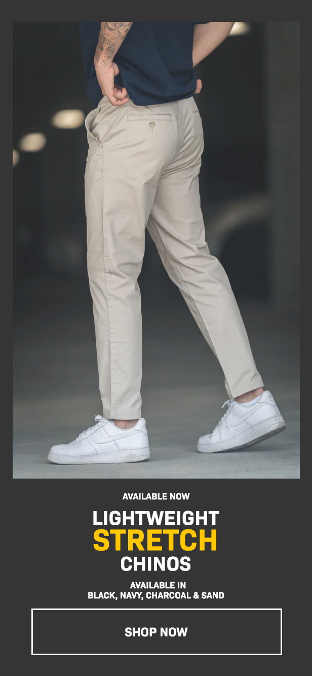 lightweight stretch chino