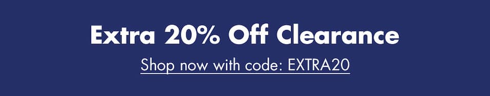 Extra 20% Off Clearance