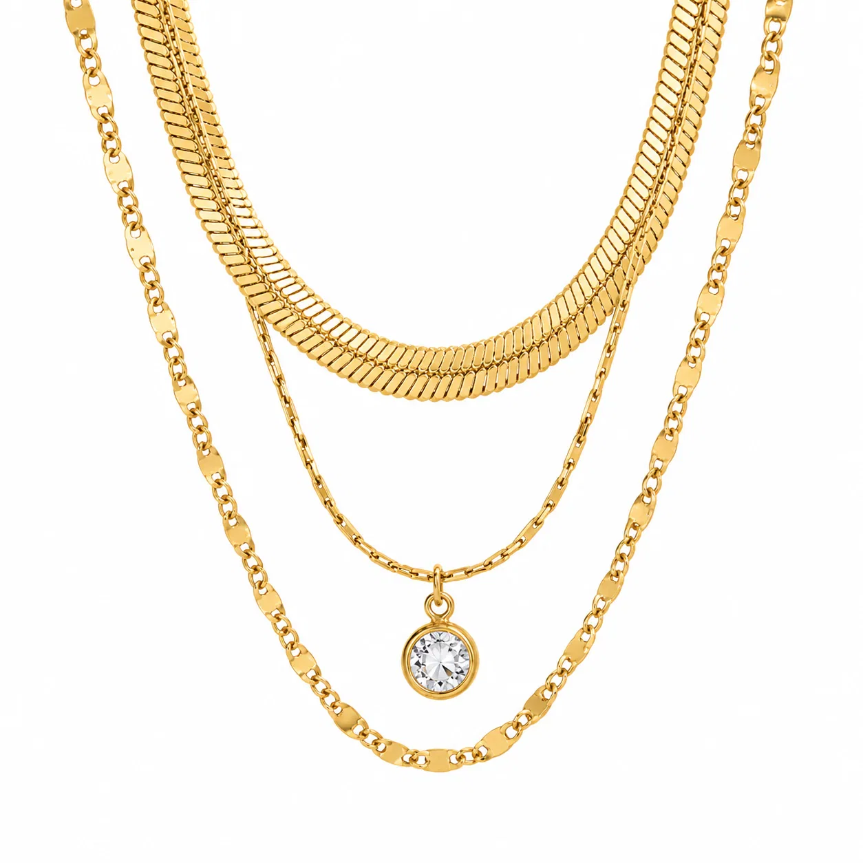 Image of Roya Layered Chain Necklace