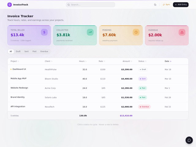Invoice Tracker