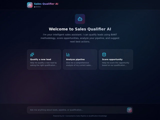 Sales Agent Studio