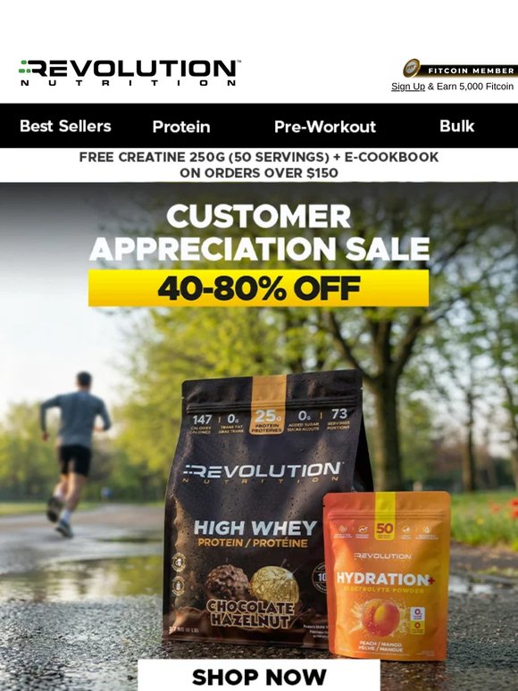 50 Servings of Creatine 🏋️‍♂️ Yours at Checkout on Orders $150+