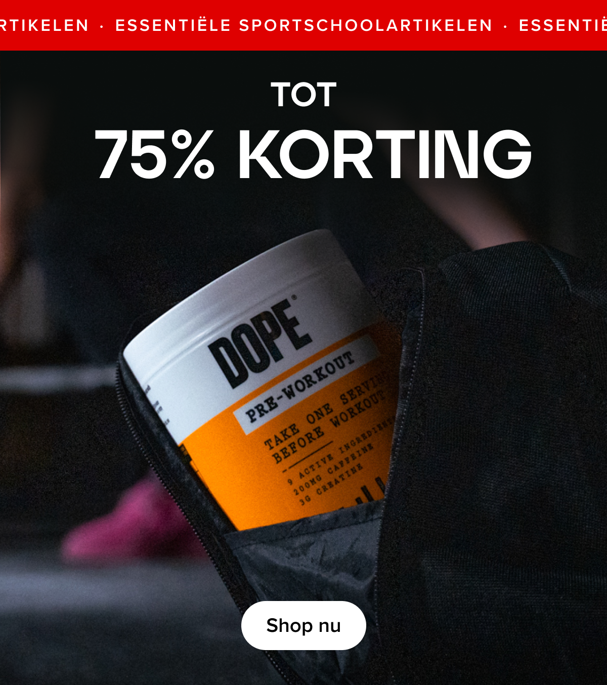 TOT 75% KORTING