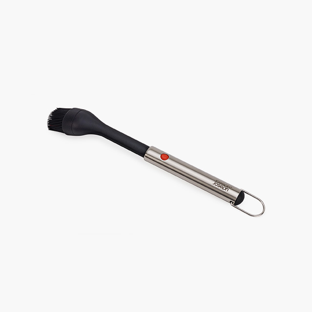 GrillOut™ Black BBQ Silicone Basting Brush with Extending Handle