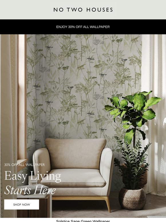 Enjoy Up To 30% Off All Wallpaper