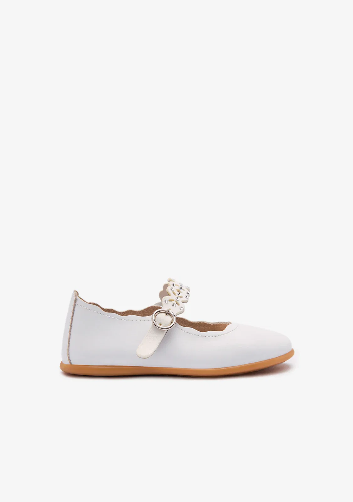 Image of White Cut Butterfly Ballerinas