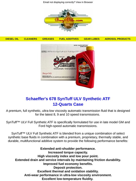 SynTuff ULV Synthetic ATF | 12-QTS