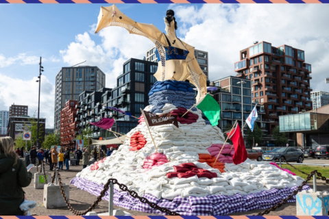Kunstwerk op de NDSM-werf