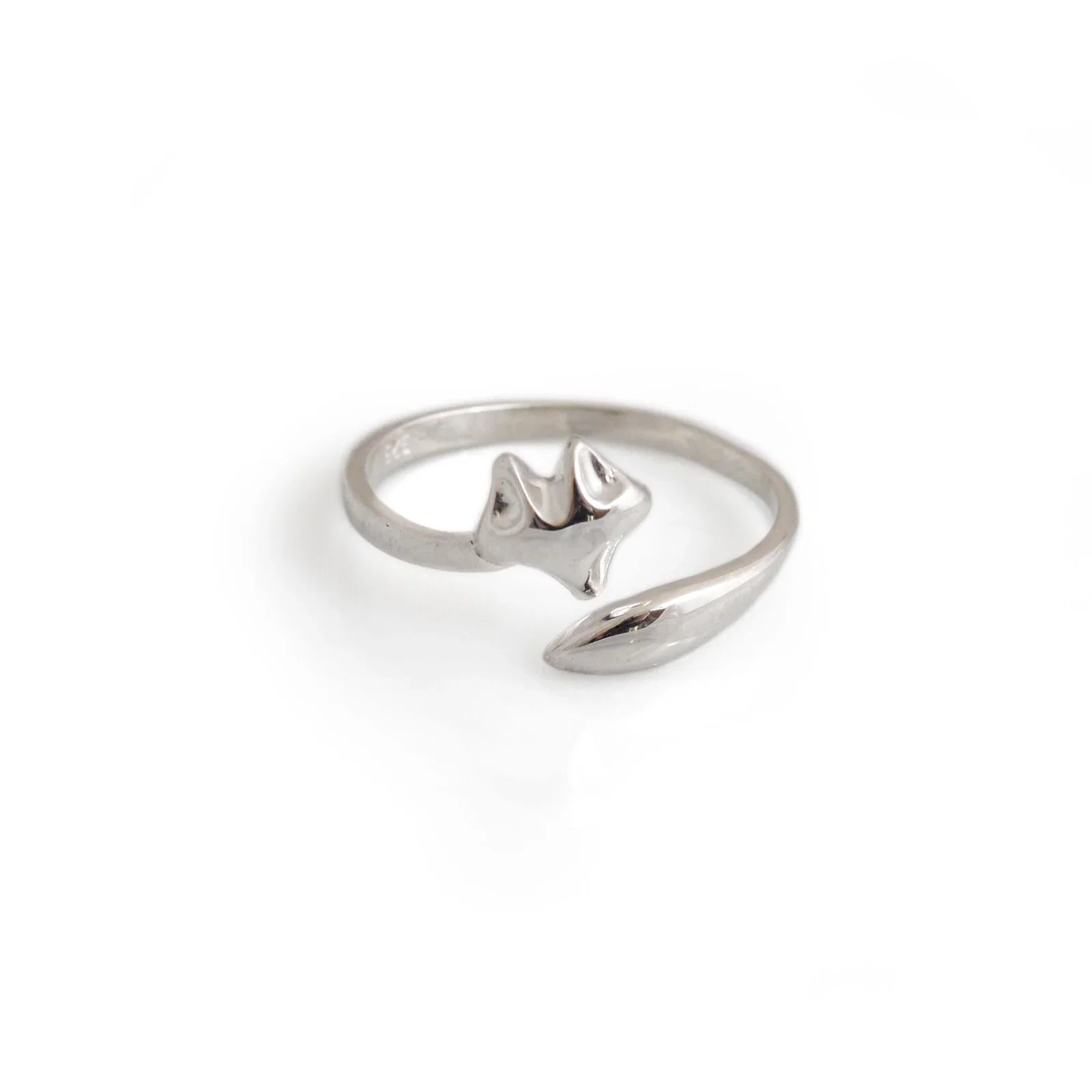 Image of Sterling Silver Adjustable Fox Ring