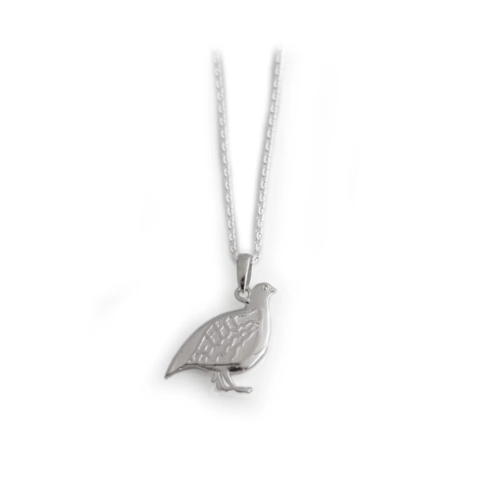 Image of Exclusive Sterling Silver Partridge Necklace
