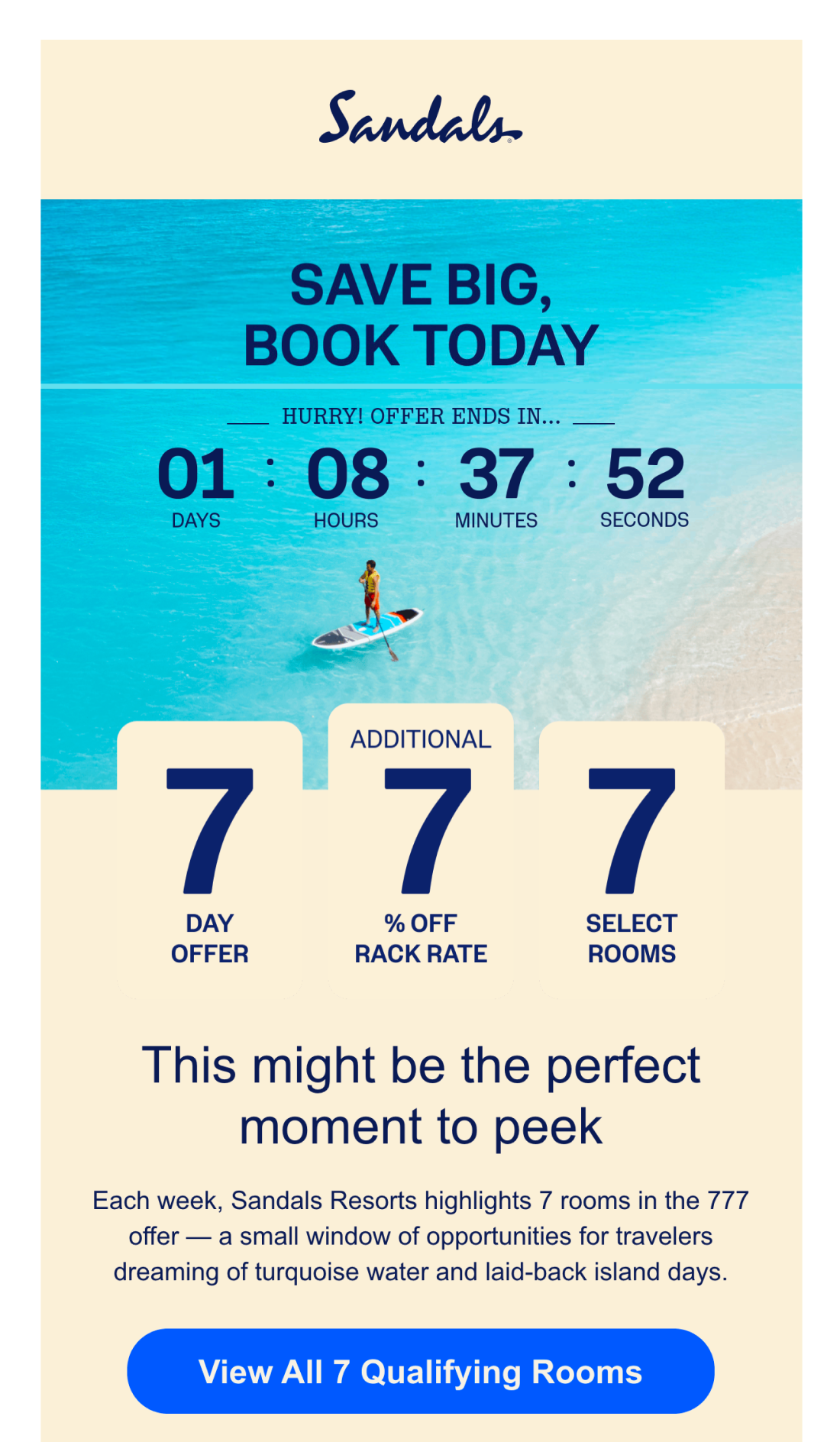Screenshot of email