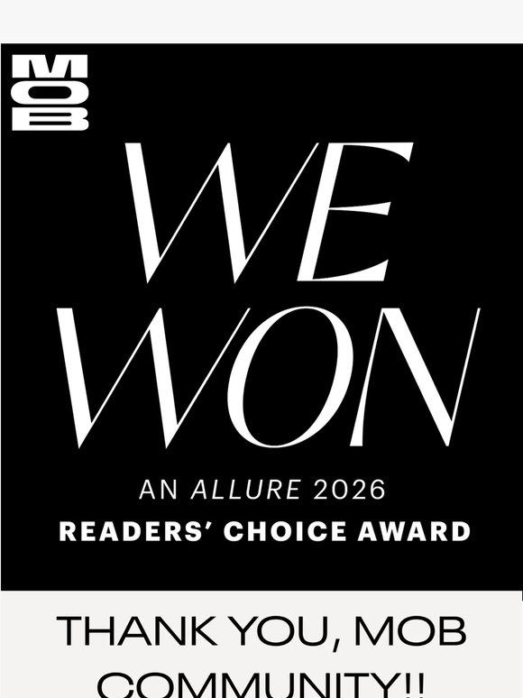 Allure Award! Enjoy a gift with our gratitude.