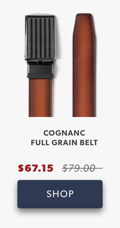 Shop Cognac Full Grain Belt