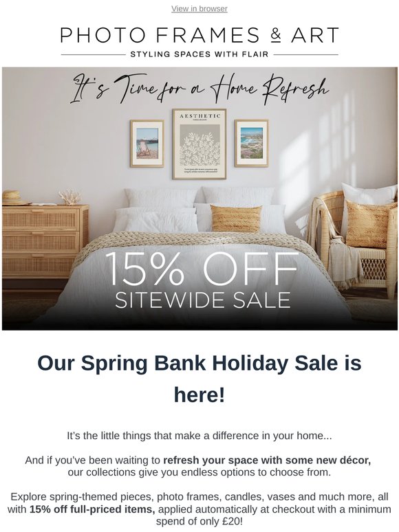 There’s 15% off sitewide!