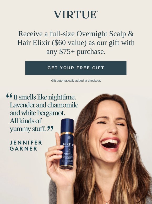 Free Overnight Elixir ($60 value) with $75+ purchase
