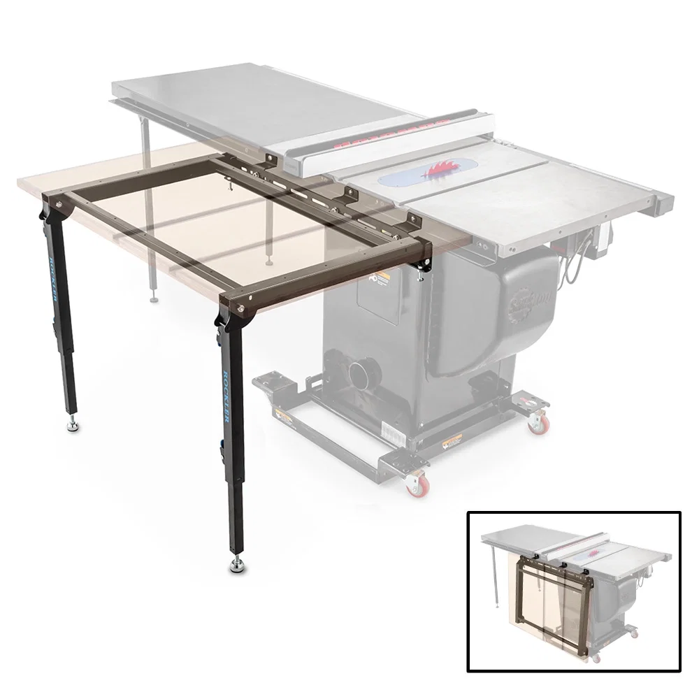 Rockler Rock-Steady Folding Table Saw Outfeed Kit