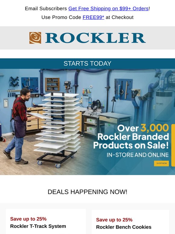 3,000+ Rockler Products on Sale — Shop the Deals!