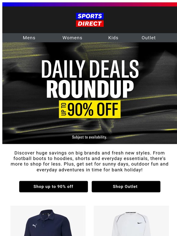 Up to 90% off deals