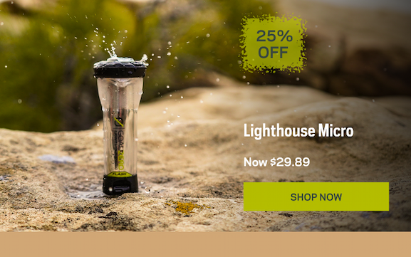 25% off Lighthouse micro 