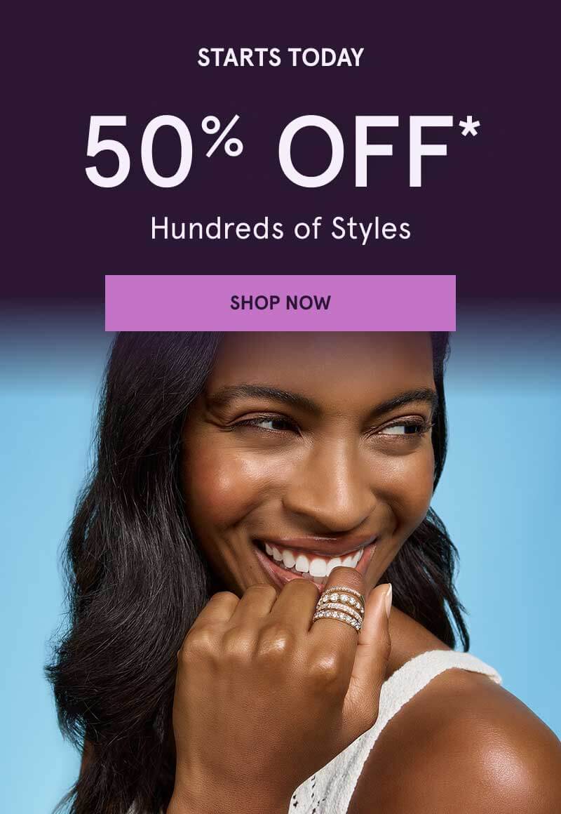 Model with various mixed-metal eternity bands. Starts today. 50% OFF Hundreds of Styles. Click here to shop now