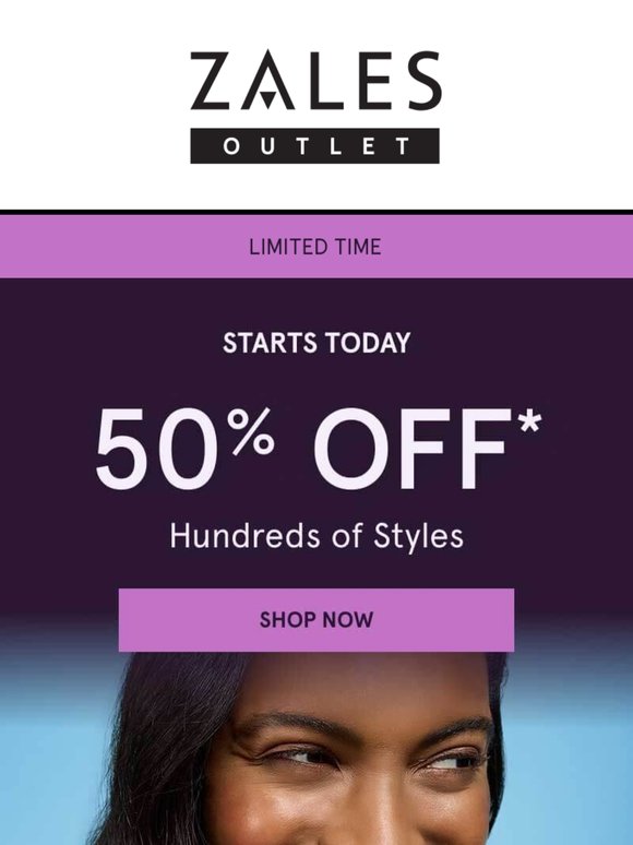 ON NOW | 50% OFF* 100s of Styles 💜🛍️️