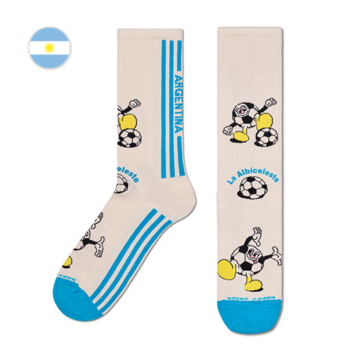 Team Argentina Football Sneaker Sock