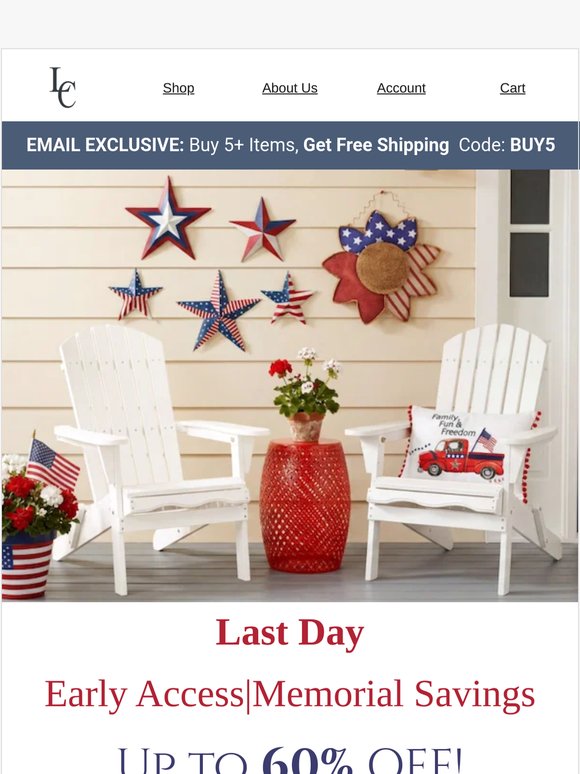 VIP OFFER: Buy 5+ Items, Get FREE SHIPPING