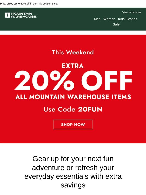 Extra 20% Off 🎉 Online & In-Store