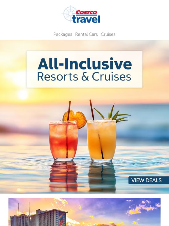 Browse All-Inclusive Resorts or Cruises with Costco Travel