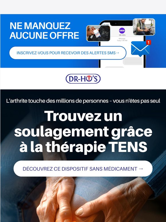 Soulagez les douleurs arthritiques grâce à un dispositif sans médicament
