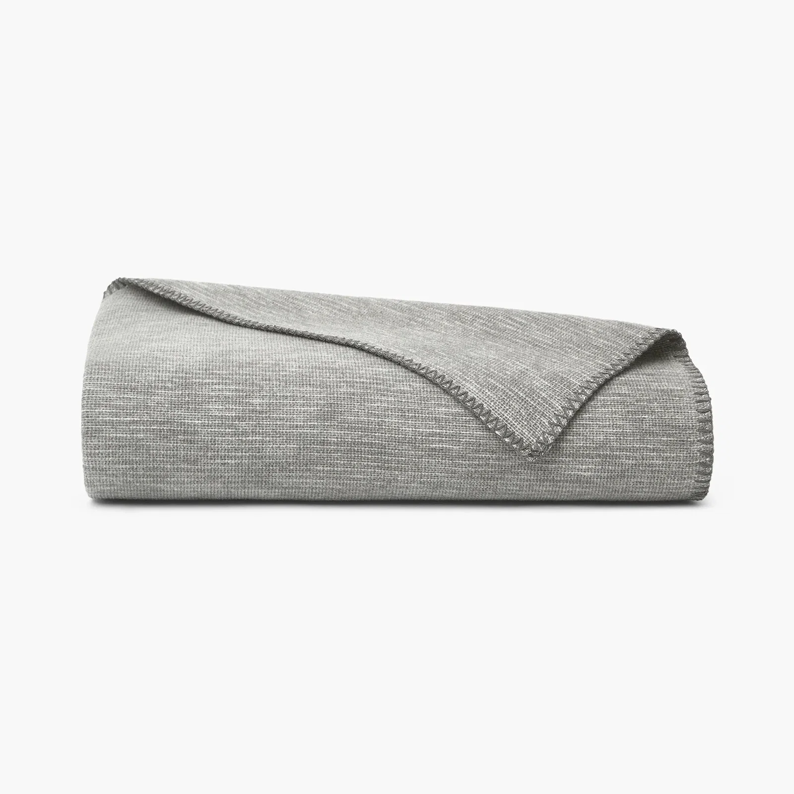 Organic Cotton & Wool Throw - Charcoal