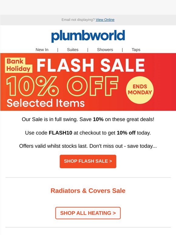 10% Off FLASH SALE! Don't Miss Out 💥