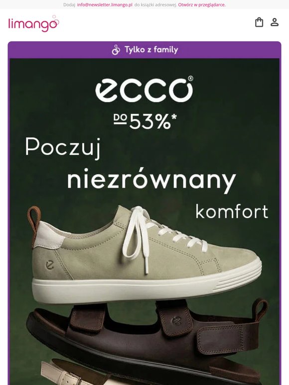 ECCO do -53%* ☀buwie, które zachwyca wygodą