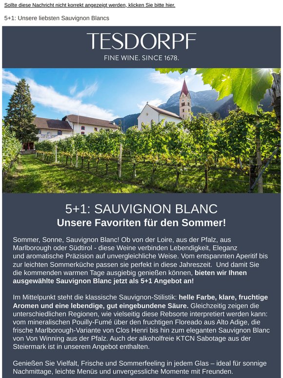5+1: Sauvignon Blanc