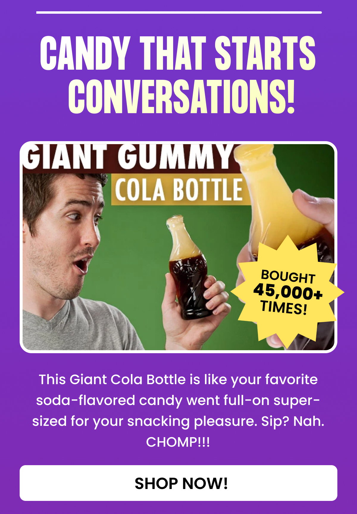 Giant Gummy Cola Bottle