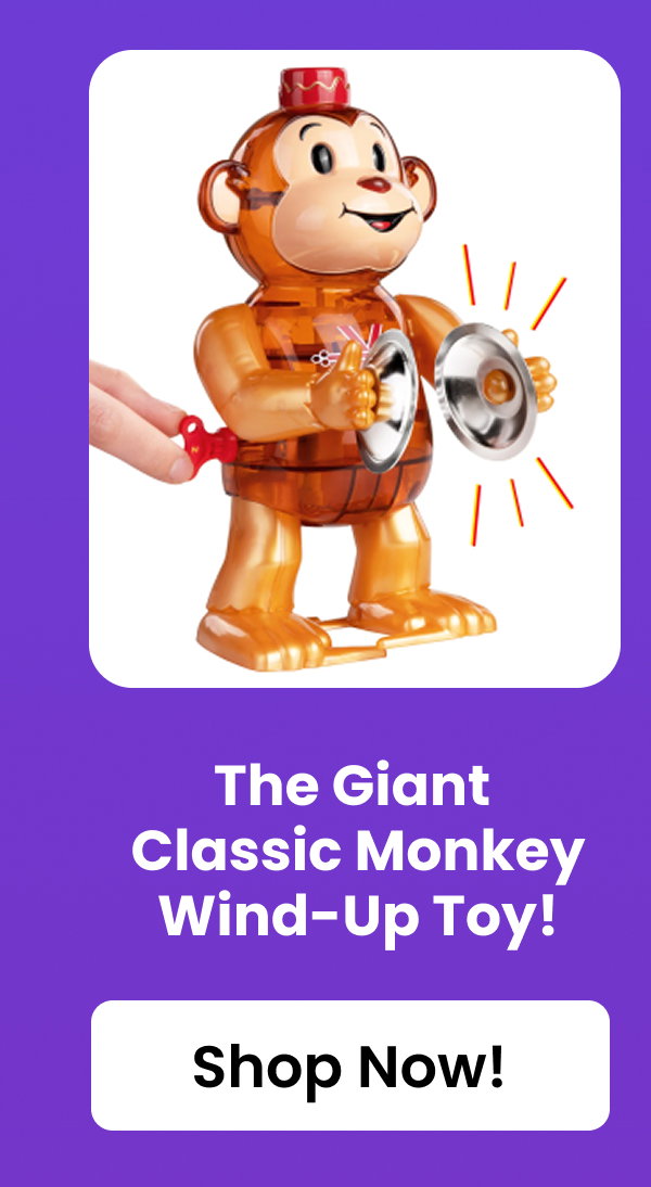 The Giant Classic Monkey Wind-Up Toy