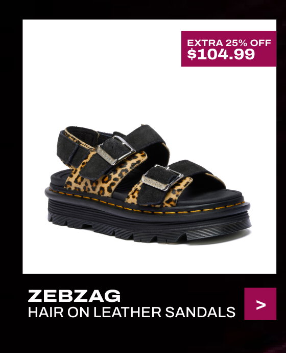 Zebzag Sandals Hair On Leather Sandals