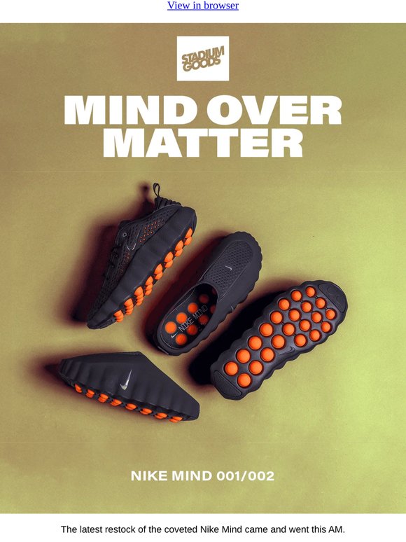 RESTOCK: Nike Mind 001/002