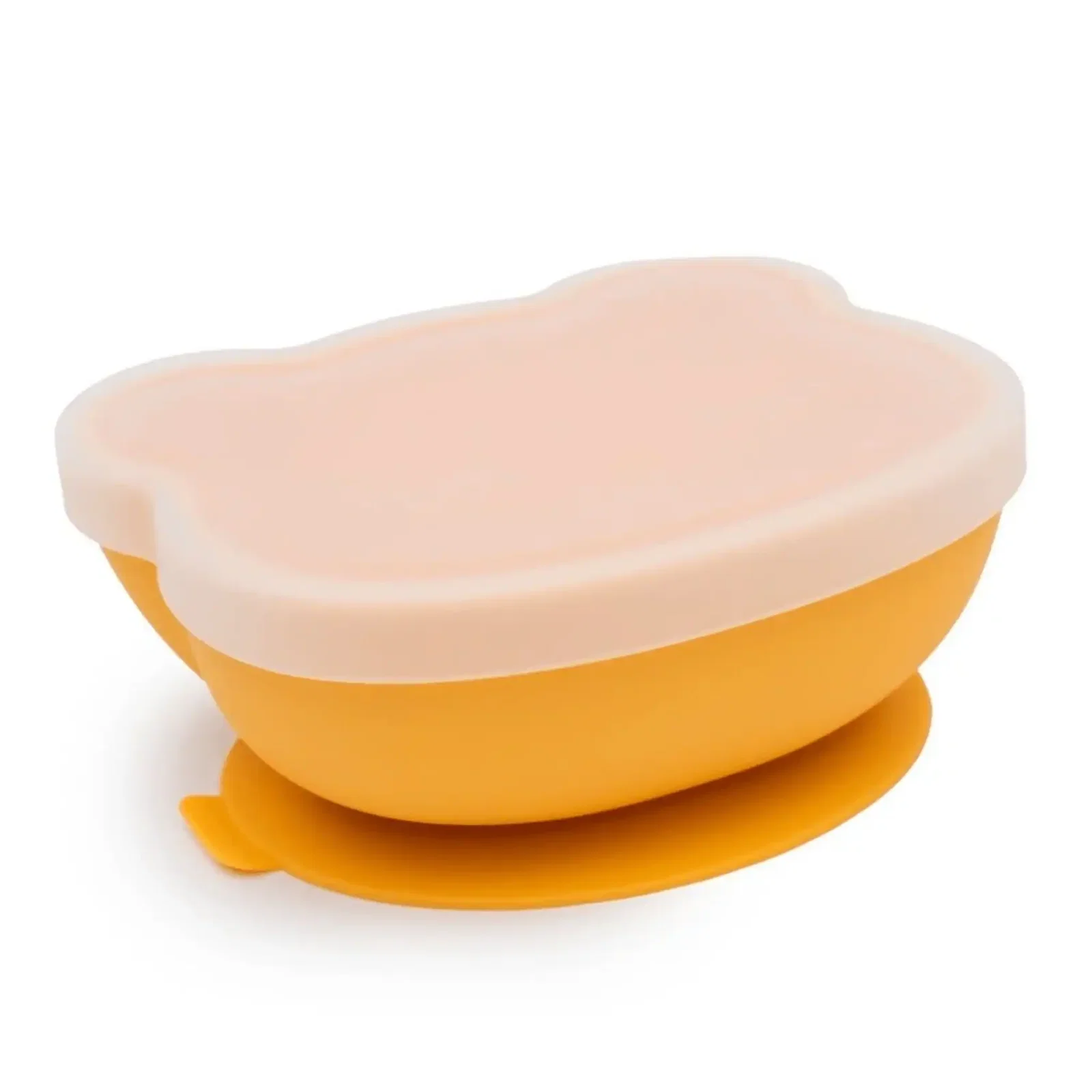 We Might Be Tiny Stickie Bowl - Mustard Suction bowl to reduce mess Hygienic and easy to clean Cute bear design We Might Be Tiny Mustard Stickie Bowl ...