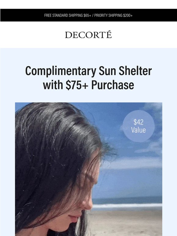 Complimentary Sun Shelter with Purchase