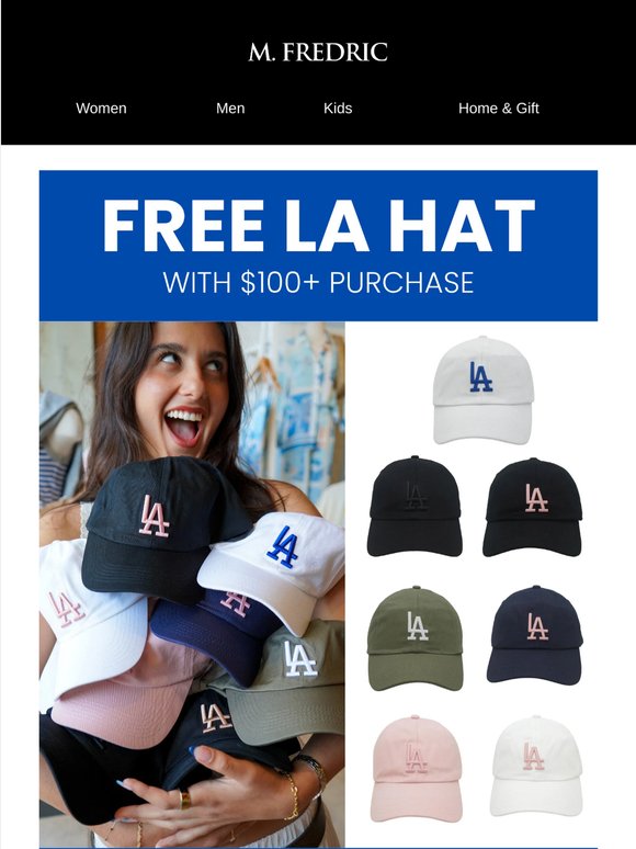 FREE LA Hat with $100+ Purchase 💙
